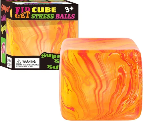 Vista 7 de Juguetes Fidget Cubo Blando Antiestrés, Pelotas Antiestrés para Niños y Adultos Juguetes Blandos Alivio del Estrés, Pelotas de Azúcar de Cubo Blando