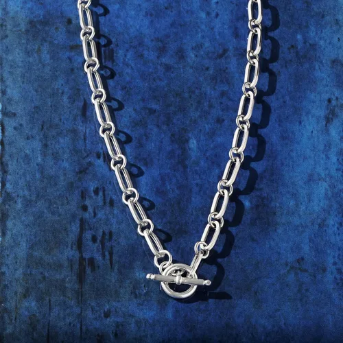 Vista 6 de Ross-Simons Collar de plata de ley italiana con clip de papel, Plata esterlina, no conocido