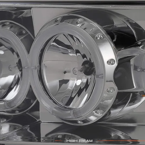 Vista 3 de AKKON - Para Dodge Ram 1500 2002-2005 2003-2005 Ram 2500 3500 Smoke Dual Proyector LED Juego de faros delanteros Smoke Housing
