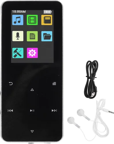 Vista 6 de Reproductor de MP3 de alta fidelidad, 1.8 pulgadas TFT pantalla táctil reproductor MP3 con auriculares para grabación (4GB)