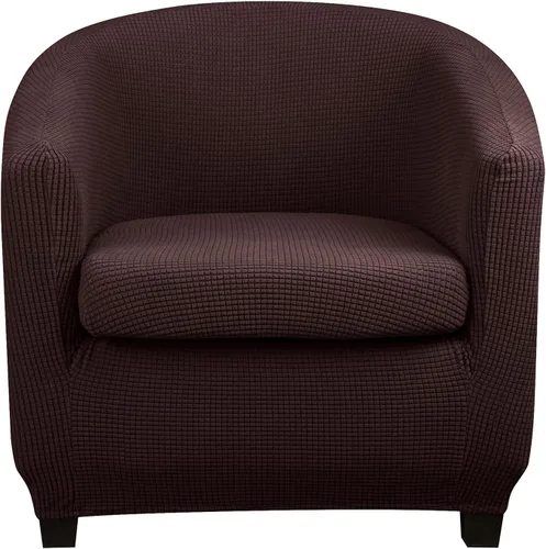 Vista 14 de Lellen Funda para silla de club con funda de cojín de asiento, fundas de sofá, fundas redondas para silla de bañera, funda protectora de sillón