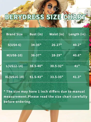 Vista 5 de Berydress Vestidos de verano para mujer, con tirantes delgados, escalonados, vestido midi escalonado, para invitados de boda, con volantes