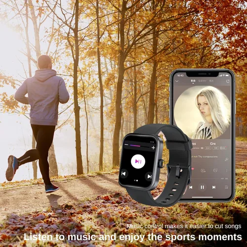 Vista 6 de Holiday Relojes inteligentes para hombres y mujeres, Alexa integrado, reloj de fitness con oxígeno en sangre, frecuencia cardíaca, monitor de sueño
