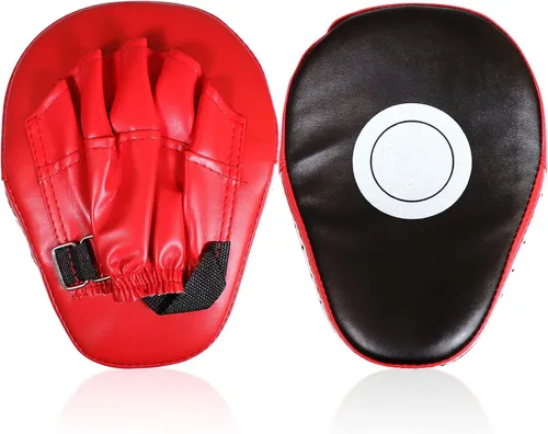 Vista 8 de 3-in-1 Boxing Pad Set –Focus Punching Mitts, Martial Arts Target Training Paddle and Kicking Pad for Kickboxing Taekwondo Karate MMA, Boxing