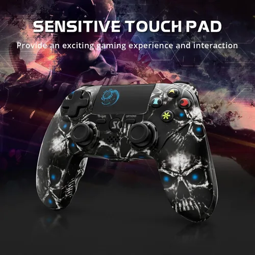 Vista 5 de Wireless Controller for PS4, Controller for Sony PlayStation 4, Double Shock 6-Axis Motion Sensor, Sensitive Touch Pad, Built-in Speaker & Stereo