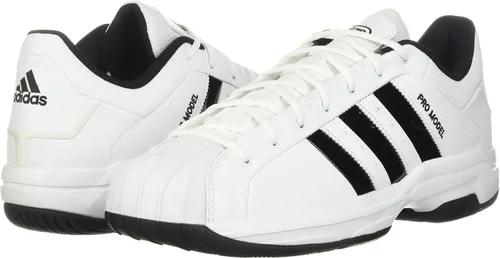 Vista 7 de adidas Tenis de baloncesto unisex para adultos Pro Model 0.07oz, Ftwr White-core Black-core Black