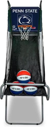 Vista 23 de Pop-A-Shot - Tailgate Game with NCAA Graphics l Arcade Basketball Inside, Out, and On The Go Infrared Sensor Scoring 3 Balls Foldable