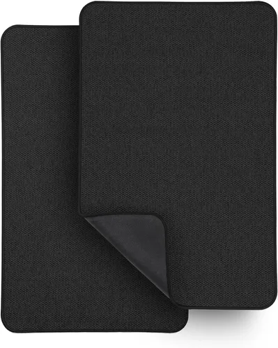 Vista 44 de Tapete de baño ultrafino, con base de goma, antideslizante, secado rápido, lavable a máquina, pelo bajo, absorbente, para ducha exterior, fregadero