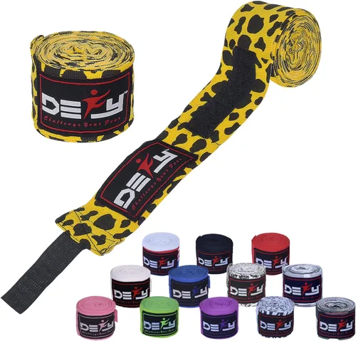 Vista 12 de DEFY Professional – Vendas elásticas profesionales para manos, de 180 pulgadas (457.2 cm), para boxeo, muay thai, MMA, para hombre y mujer - Par Rojo