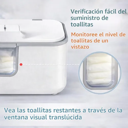 Vista 4 de Calentador de toallitas húmedas para bebés, calentador uniforme