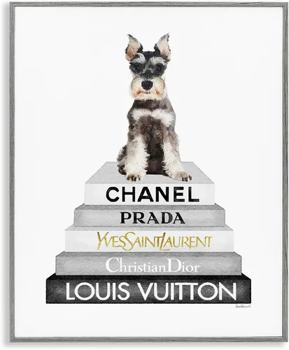 Vista 12 de Stupell Industries Fancy Boston Terrier - Estantería para perros, diseño de Amanda Greenwood