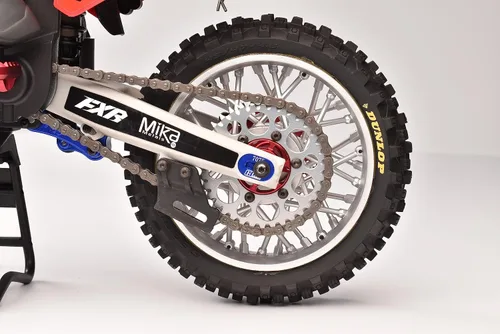 Vista 3 de Aluminio 7075-T6 Cadena Ajustador De Tensión Conjunto Para LOSI 1:4 Promoto-MX Motocicleta Dirt Bike RTR LOS06000 LOS06002 Actualizaciones - Azul