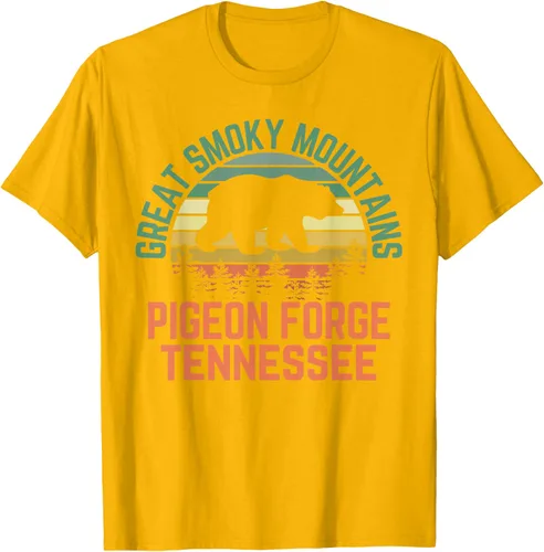 Vista 45 de Camiseta Pigeon Forge Great Smoky Mountains National Park Tennessee, Negro, S
