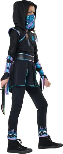 Vista 5 de California Costumes niñas Ninja Nightfire