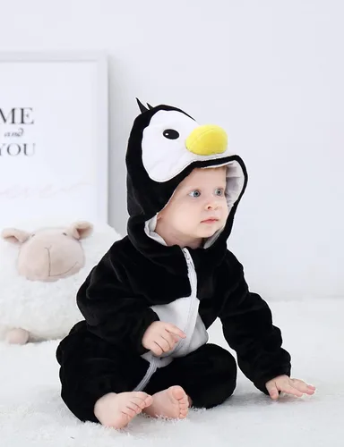 Vista 7 de BJWEO - Lindo disfraz para bebé, niñas y niños pequeños y recién nacidos, disfraz de Navidad, Halloween, enterizo de invierno, piyamas de cosplay