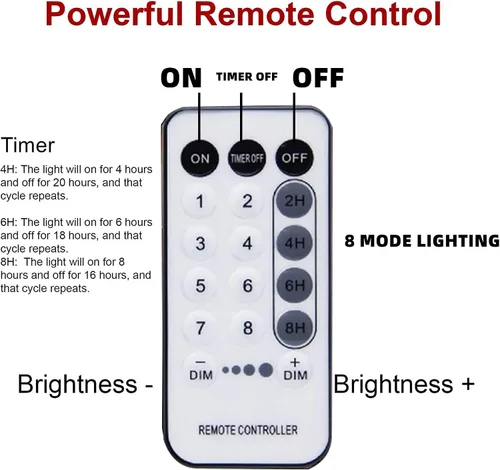 Vista 3 de Dazzle Bright - Luces de árbol de Navidad, 448 luces LED en cascada con control remoto y 8 modos de iluminación, 2.5 m X 16 líneas de luces