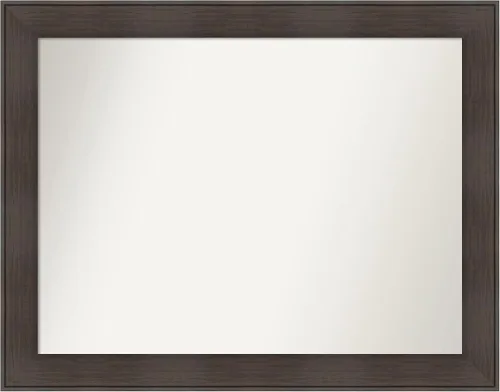 Vista 92 de Amanti Art Espejo personalizado, espejo de baño de veta de madera rústica William, espejo de pared o espejo de tocador de baño sobre el fregadero