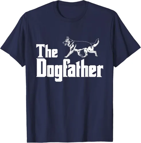 Vista 52 de The Dogfather Pastor Alemán - Camiseta de regalo divertida, Negro, S