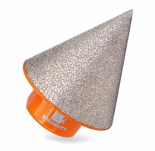 Vista 13 de Broca biseladora de diamante, brocas de diamante BRSCHNITT de 1 3/4 pulgadas con rosca de 5/8-11 para agrandar, pulir y biselar los agujeros exsit