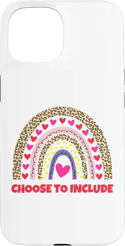 Vista 6 de Choose to Include Leopard Rainbow Special Needs Awareness Case for iPhone 17