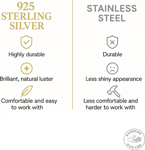 Vista 125 de Aretes de aro de oro de plata – Aretes de aro para mujer, dos piezas de aros de plata fina rellenos de oro, aro de hélice, anillo de tragus, aro