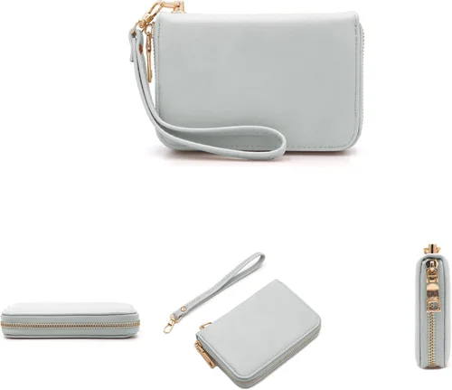 Vista 3 de LOVESOME Cartera pequeña con cremallera alrededor de la muñeca para mujer