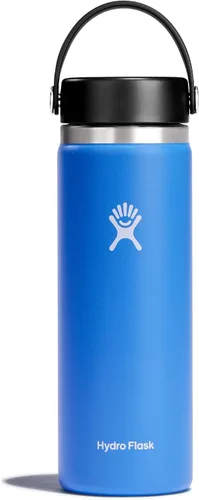 Vista 65 de Hydro Flask Botella de agua – Acero inoxidable aislado – Tapa flexible de boca ancha, antiderrames, a prueba de fugas y recargable en agave de 20