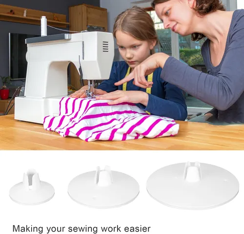 Vista 3 de Yctze - Tapa de carrete, 3 piezas de repuesto para máquina de coser vikinga, material ABS, prácticos accesorios de costura