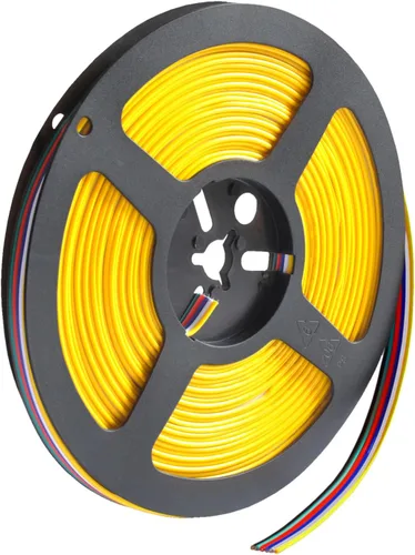 Vista 6 de 32,8 pies/10 m 2 pines 20 AWG Cable de extensión eléctrica de 2 conductores, línea de cable de conexión engarzado, rojo y negro, para cinta de LED