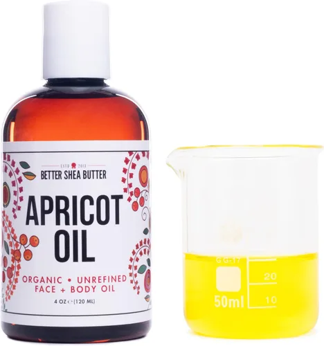 Vista 7 de Aceite de albaricoque orgánico 100% puro, prensado en frío Aceite de masaje para cuerpo y cara Aceite para pieles sensibles 4 oz por Better