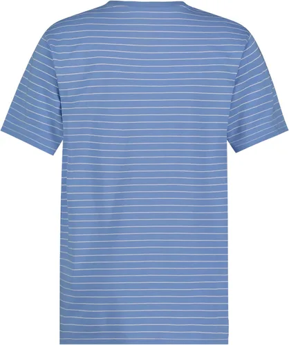 Vista 2 de Calvin Klein Camiseta de manga corta con cuello redondo a rayas para niños, suave, cómoda, ajuste relajado