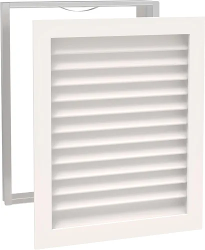 Vista 19 de Worth Home Products - Rejilla de retorno de CA de lujo de 12 pulgadas de ancho x 12 pulgadas de alto x 3 pulgadas de profundidad solo para paredes