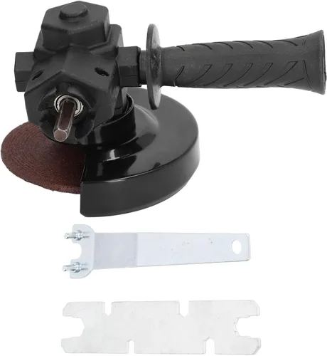 Vista 7 de Adaptador de amoladora de taladro a ángulo con mango, herramienta eléctrica de llave de disco de molienda para pulido de corte de plástico de metal