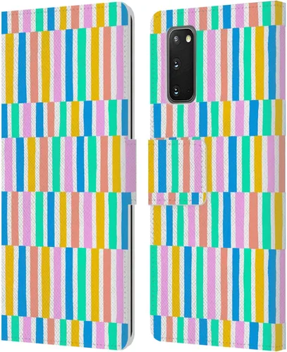 Vista 173 de Head Case Designs Officially Licensed Ninola Brushstrokes Multi Colorful Leather Wallet Case Compatible with Samsung Galaxy A07 4G