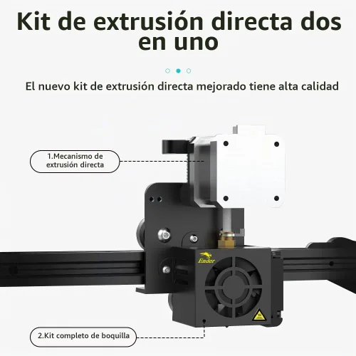 Vista 2 de Creality Kit de actualización original Ender 3 Direct Drive, viene con kit de Hotend de motor paso a paso 42-40, ventilador extrusor