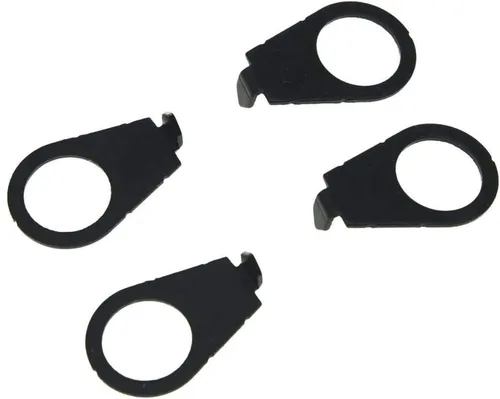 Vista 2 de Dopro Juego de 4 perillas de guitarra LP negras placa puntero 3/8 "perilla indicadora para USA Les Paul con ollas CTS