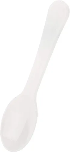 Vista 7 de Gmark - Juego de 100 cucharas de plástico extra resistentes, de 3 pulgadas, color negro, transparente, mejor para chocolate, café, helado, postre