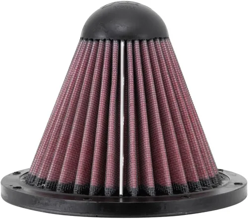 Vista 2 de K&N Filtro de aire redondo: Alto rendimiento, Premium, Lavable, Filtro de motor de repuesto: Altura del filtro: 5.25 pulgadas, Forma: Cónico cónico