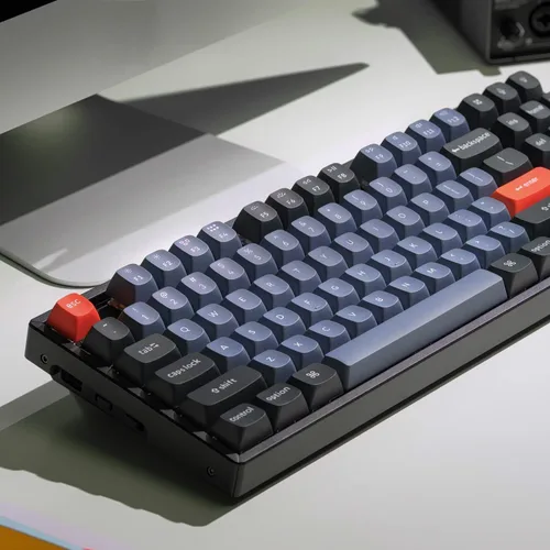 Vista 2 de Keychron Teclado mecánico inalámbrico K8 Pro QMK/VIA, marco de aluminio intercambiable en caliente, teclado programable personalizado TKL