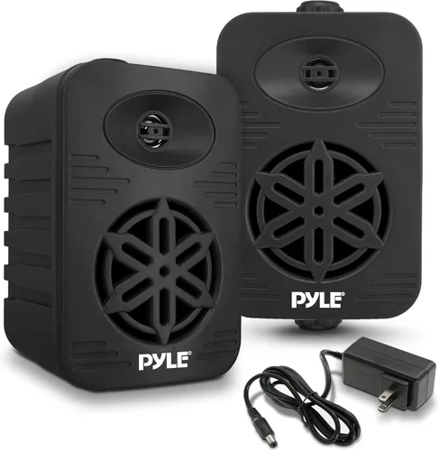 Vista 18 de Pyle USA - Par de altavoces Bluetooth para interiores y exteriores, sistema de altavoces de rango completo de 2 vías de 300 W, doble impermeable, 4