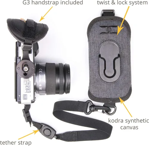 Vista 2 de Cotton Carrier CCS G3 Sistema de arnés de cámara para una cámara, gris, CCS G3 Strapshot