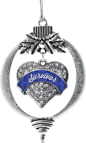 Vista 113 de Inspired Silver - Adorno con dije de hermana gemela - Adornos navideños de plata con circonitas cúbicas