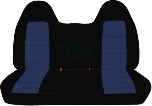 Vista 13 de Totally Covers Compatible con Ford F-150 F-250 F-350 1992-1998 Fundas de Asientos de Camión de Dos Tonos (Banco Sólido Delantero/Trasero) con/sin