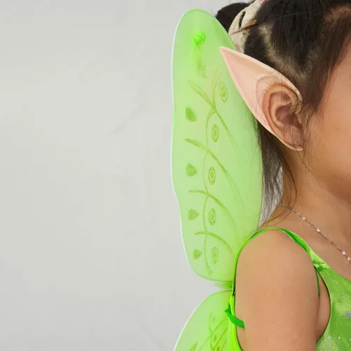 Vista 5 de Disfraz de princesa de hadas con alas de mariposa para niñas pequeñas, disfraz de cumpleaños, disfraz de Halloween