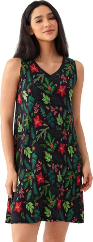 Vista 26 de GYS Cooling Bamboo Viscose Sleeveless Nightgowns for Women Aguamarina