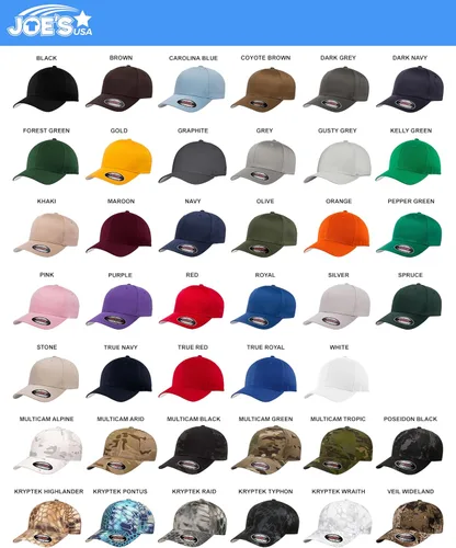 Vista 4 de Flexfit - Gorras de béisbol (12 colores)