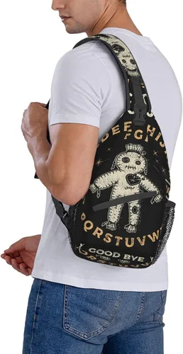 Vista 9 de RIMENCH Bolso bandolera multiusos, bolsos cruzados informales, mochila premium para el hombro en el pecho, color 980, Bandolera