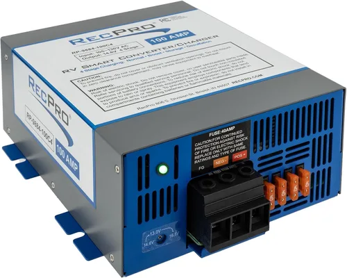 Vista 15 de RecPro - Convertidor de energía RV de 35 amperios y cargador de batería Carga de 4 etapas