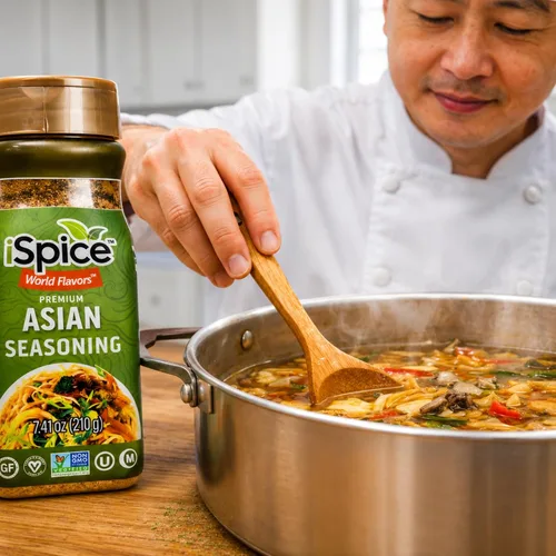 Vista 5 de iSpice - ASIAN SEASONING World Flavor Super Spice Blend Todo natural Listo para usar tal como está No es necesario preparar 7.41 oz (210 g)