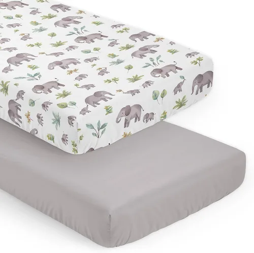 Vista 7 de Sweet Jojo Designs Sábanas ajustables para cuna de bebé (perezoso jungla) para niños o niñas, guardería infantil, habitación de niños pequeños